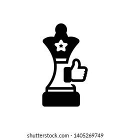 Vector black icon for  success strategy