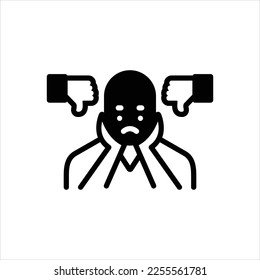 Vector black icon for sucks
