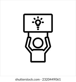 Vector black icon for suggest
