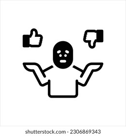 Vector black icon for sure