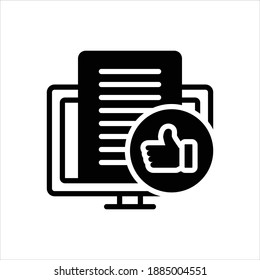 Icono negro del vector por seguro