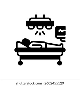 Vector black icon for surgery