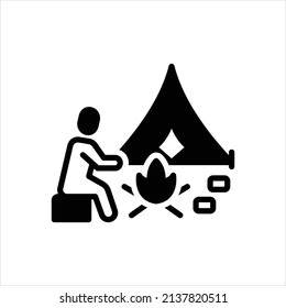 Vektorschwarzes Symbol für Überlebende