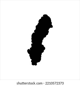 Vector black icon for swedish