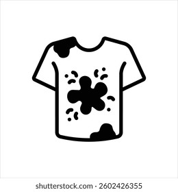 Vector black icon for t shirt