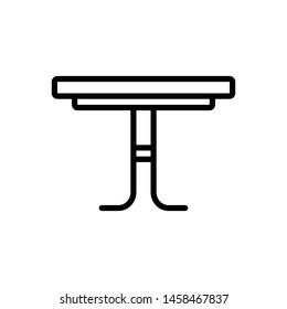 Vector black icon for tables