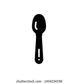 Vector black icon for tablespoon