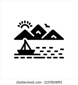 Vector black icon for tahoe