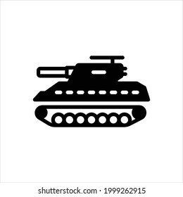 Icono negro vector para tanque
