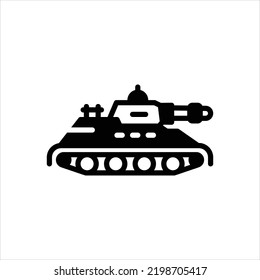 Vector black icon for tanks