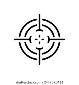 Vector black icon for target