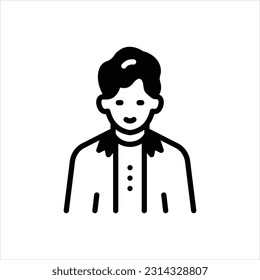Vector black icon for teens