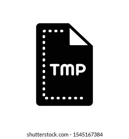 Vector black icon for temporary