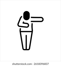 Vektor schwarzes Symbol für danke