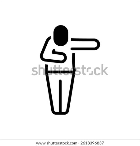 Vector black icon for thank you
