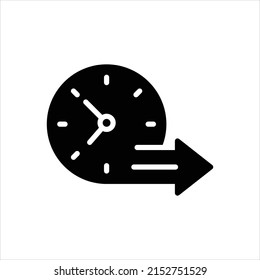 Vector black icon for thereafter