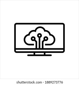 Vector black icon for thing