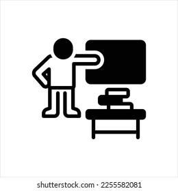 Vector black icon for thus
