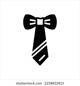 Vector black icon for tied