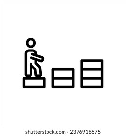 Vector black icon for tiers