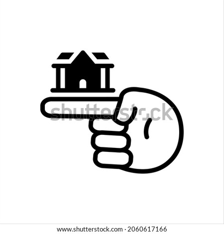 Vector black icon for tiny