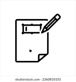 Icono negro vector para título
