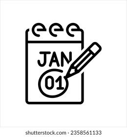 Vector black icon for today