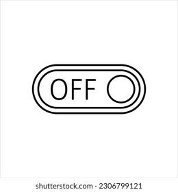 Vector black icon for toggle button