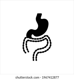 Vector black icon for tract