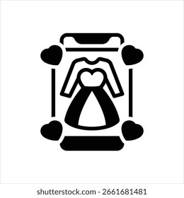Vector negro icono para la tendencia