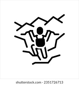 Vector black icon for tries