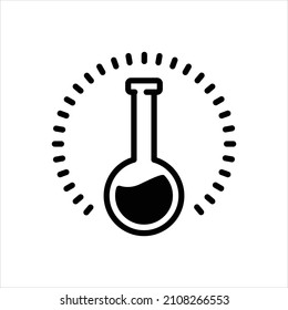 Vektorschwarz-Symbol für Röhre