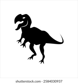 Vector black icon for tyrannosaurus rex