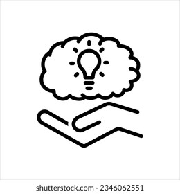Vector black icon for understand
