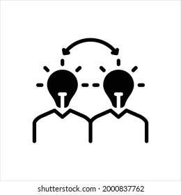 Vector Black Icon Understanding Stock Vector (Royalty Free) 2000837762 ...