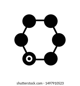 Vector black icon for unique