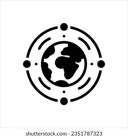 Vector black icon for universal