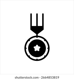 Icono negro de Vector para una excelencia inigualable