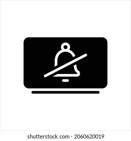 Vector black icon for unsubscribe
