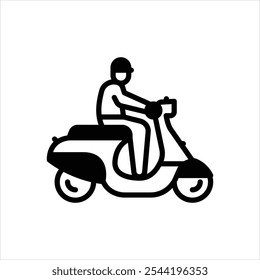 Vector black icon for use private transport