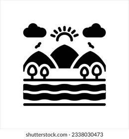 Vector black icon for vast
