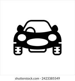 Vector black icon for vehicle