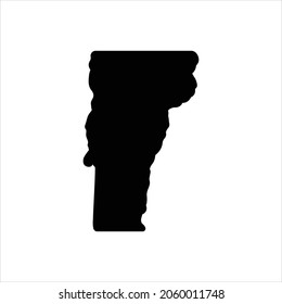 Vector black icon for vermont