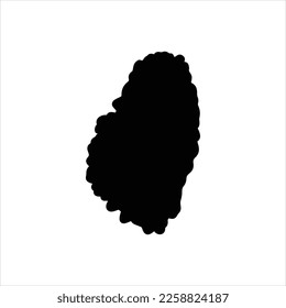 Vektorschwarz-Symbol für Vincent