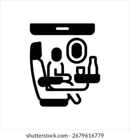 Vector Icono negro para servicios VIP