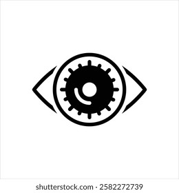 Vector black icon for vision