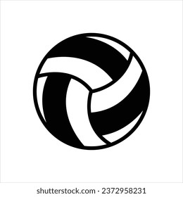Vector black icon for volley ball