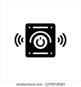 Icono negro del vector para el volumen