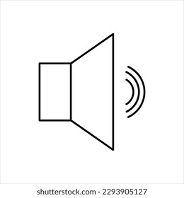 Vector black icon for volume