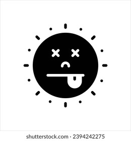 Icono negro vector para tiempo de pérdida